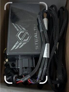 Stealth Black Electronic Control Module with Braided Cables for Ram Ecodiesal.